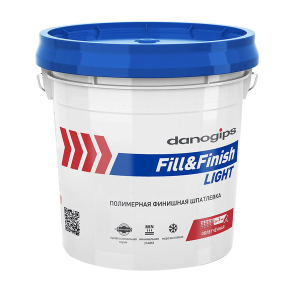 Шпатлевка Danogips Fill&Finish Light универсальная облегченная 17 л/20 ...