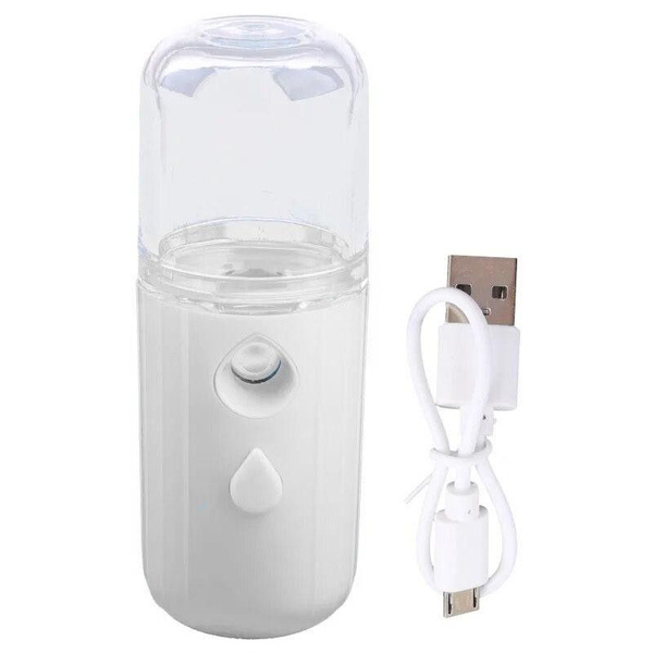 Портативный увлажнитель для лица и тела с подсветкой. Зарядка от micro ...