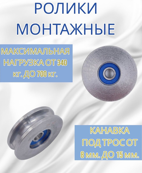 Металлический ролик шкив 50 мм с подшипником с канавкой 8 мм - купить с ...