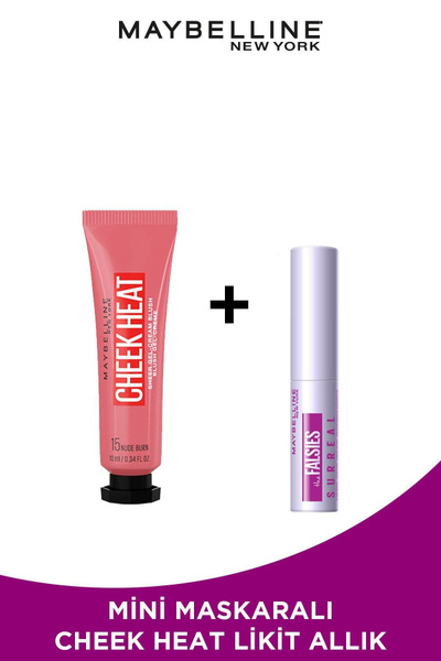 Maybelline New York Румяна Жидкие Румяна Cheek Heat 15 Туши Nude Burn ...