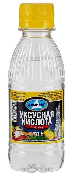 Адмирал Уксусная кислота 70%, 180 г - купить с доставкой по выгодным ...