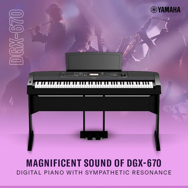 Цифровое пианино Yamaha DGX670 88 клавиш с тяжелым молотком Портативное ...