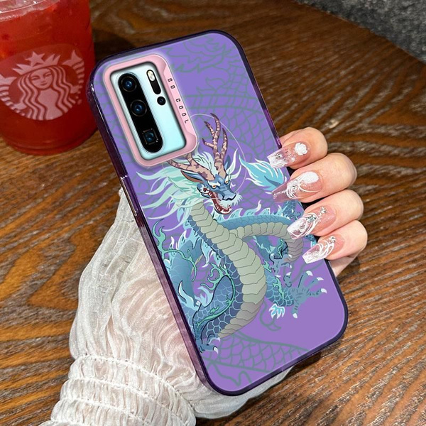 Силиконовый чехол на Huawei P30 Pro Узор дракона - купить с доставкой ...