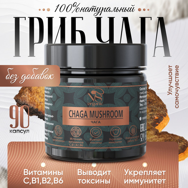 Чага березовая натуральная, в капсулах 90 шт. по 500 мг. - купить с ...