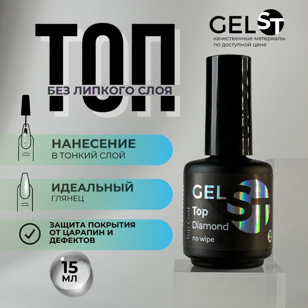 Глянцевый топ диамонд без липкого слоя - купить с доставкой по выгодным ...