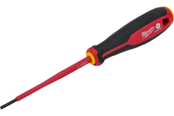 Отвертка трехгранная изолированная Milwaukee VDE SL 0.5X3X100 ...