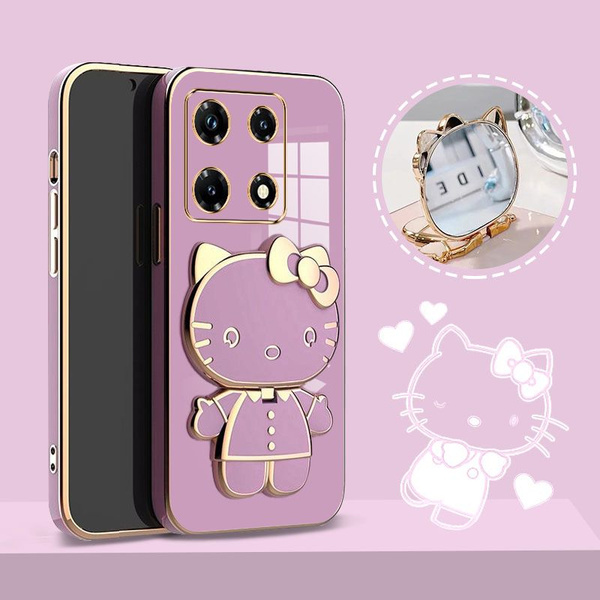 чехол heziz для Note 30 Pro, Хелло Китти, Cute Kitty,котенок, Зеркало ...