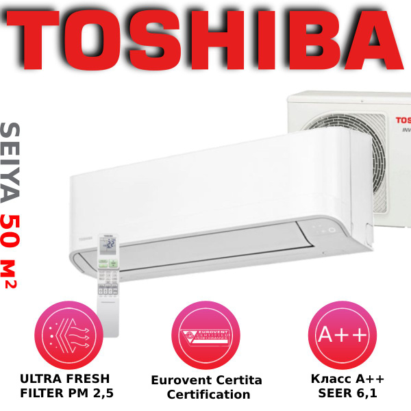 Сплит-система инверторного типа TOSHIBA RAS-18CKVG-E/RAS-18CAVG-E серии ...