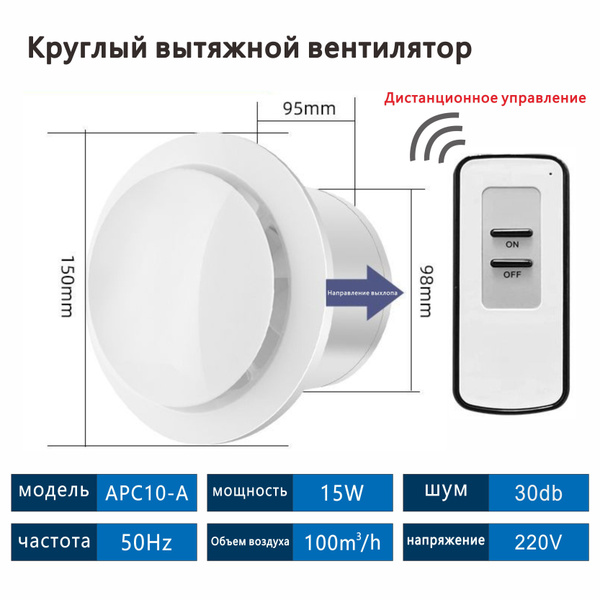 Вентилятор вытяжной Ballu BAF-SL 100 кухня / ванна / баня - купить с ...