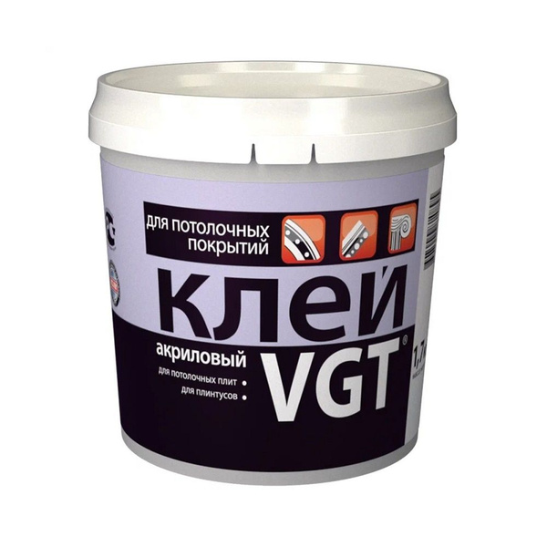 Клей акриловый для потолочных покрытий VGT (1,7кг) - купить с доставкой ...