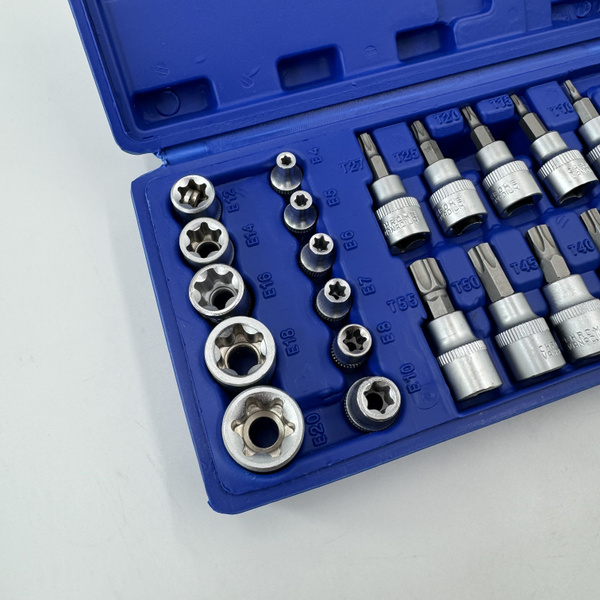 Набор инструментов / Набор головок E-Torx 29 предметов, гнездо, штекер ...