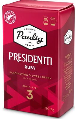 Кофе молотый Paulig Presidentti Ruby (Обжарка 3), 500 гр. Финляндия ...
