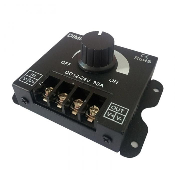 Диммер для светодиодной ленты 30A (12V-24V, 360W-720W) - купить с ...