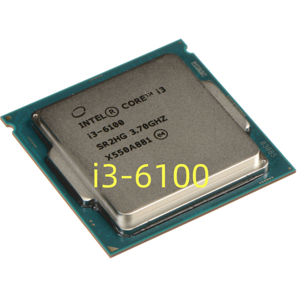 Процессор 6100 Core i3 6-го поколения, BOX (без кулера), 2 яд., 3.7 ГГц ...