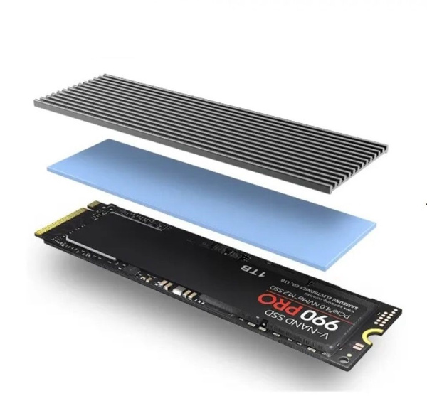Радиатор для жесткого диска NVME, PCIe, M2 - охлаждение SSD - купить ...