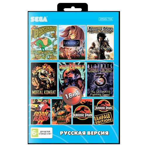 Игра 18 в 1: Сборник игр Sega (№ 5 BS-18001) (16 bit, Русские субтитры ...