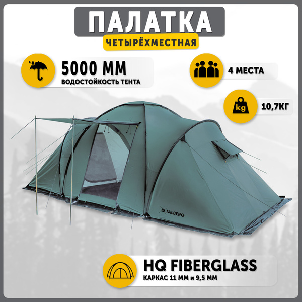 Палатка 4-местная Talberg Base 4 - купить по выгодной цене в интернет ...