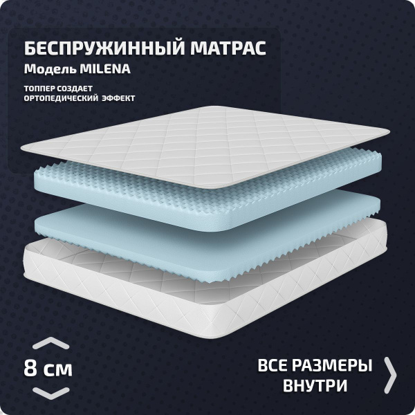 Матрас Piterson Premium, Беспружинный, 120 - купить по выгодной цене в ...