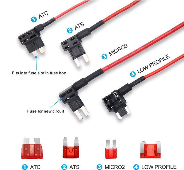Адаптер для видеорегистратора Разветвитель предохранителя - купить в ...