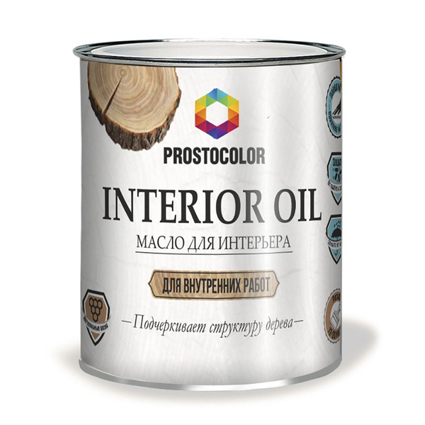 Масло для интерьера Interior PROSTOCOLOR Oil 0,75 л эбеновое дерево ...