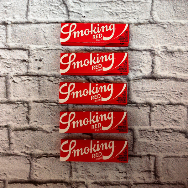 Бумага для самокруток Smoking Red (5 пачек по 60 листов) смокинг купить ...