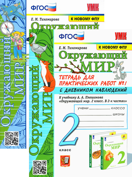 Окружающий мир. 2 класс. Тетрадь для практических работ к учебнику А.А ...