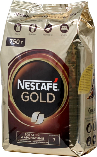 Кофе растворимый Nescafe Gold, 750 гр - купить с доставкой по выгодным ...