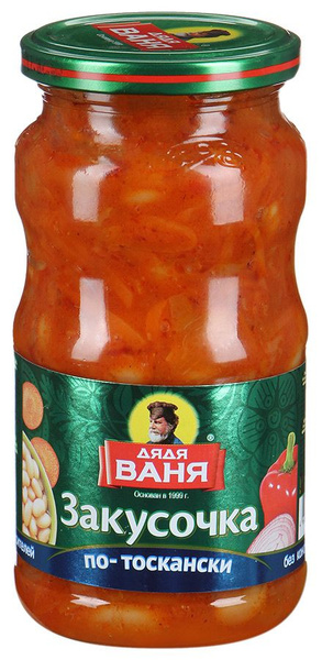 Закуска дядя ваня фото Закусочка Фасоль по-тоскански, Дядя Ваня, 460 гр*2 шт - купить с доставкой по вы
