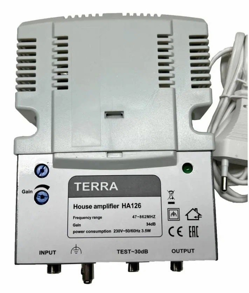 Усилитель телевизионный Terra HA 126 34ДБ - купить с доставкой по ...