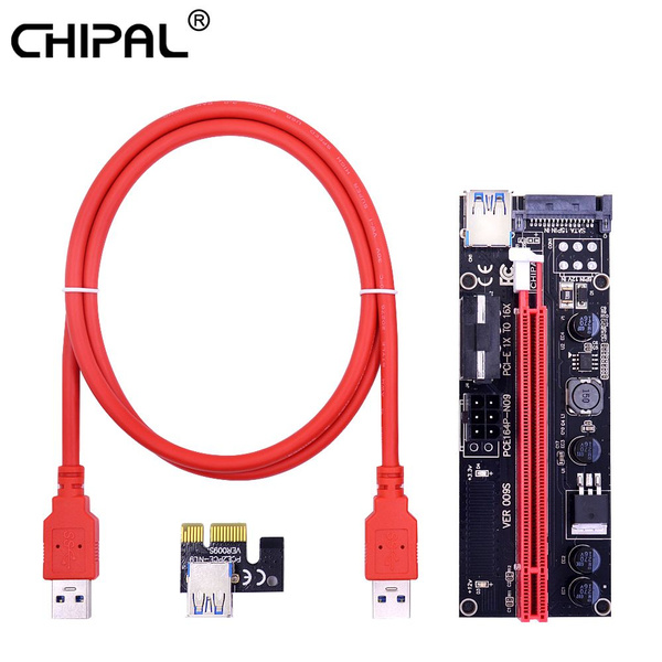 PCI-E райзер для видеокарты CHIPAL 009S Riser PCIE удлинитель PCI ...