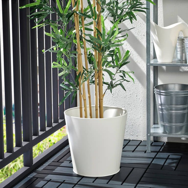 Кашпо для дома/улицы 32 см IKEA VITLOK, белый с оттенком - купить с ...