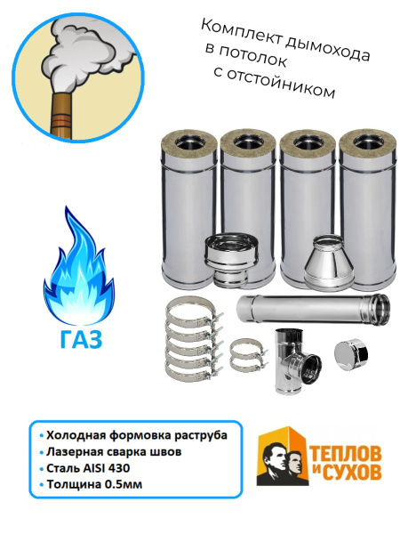 Комплект дымохода Теплов и Сухов - купить по выгодной цене в интернет ...