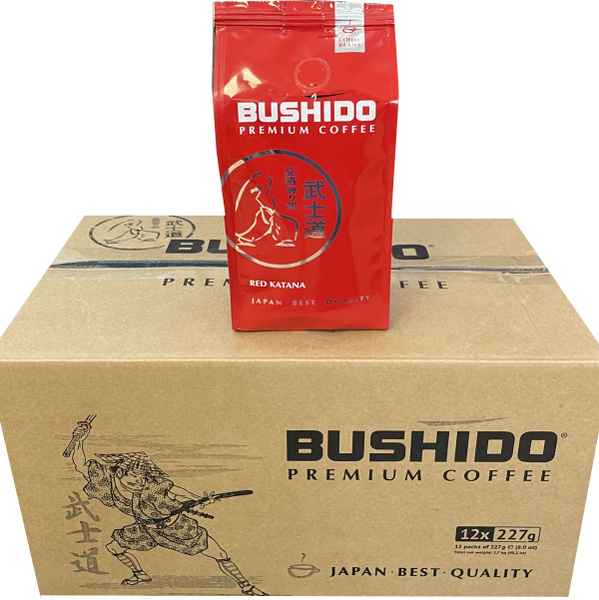 Кофе Бушидо Рэд Катана зерно 227г Bushido Red Katana - 12 штук - купить ...