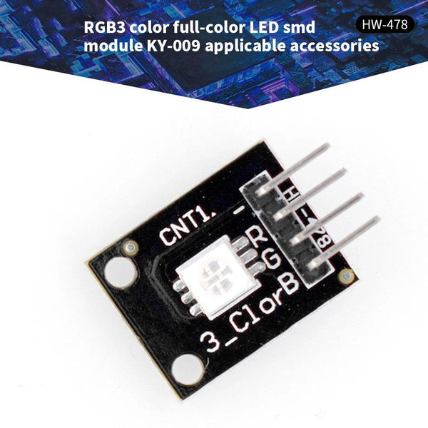 Характеристики KY-009 PWM модуль RGB SMD LED Модуль 3 Цветовой свет ...
