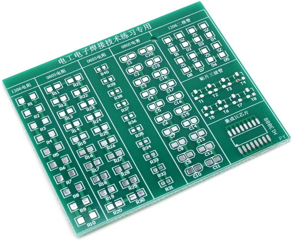 Плата макетная ДЛЯ ОСВОЕНИЯ SMD ПАЙКИ / для микросхем монтажная ...