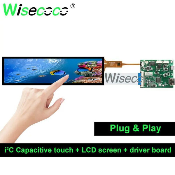 Монитор Wisecoco 8.8 дюймов AIDA64 вторичный экран HSD088IPW1 длинная ...