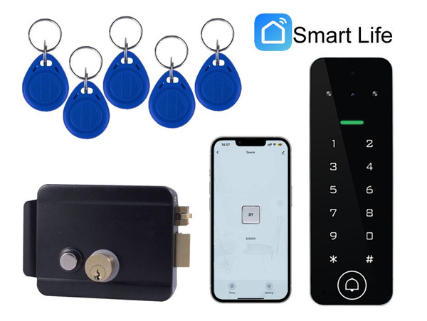 Видео звонок WiFi SmartLife+кодовой панелью и электронным замком ...