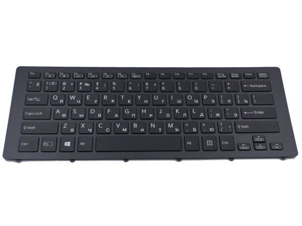 Клавиатура для Sony Vaio SVF15N2Z2RB ноутбука черная с подсветкой ...