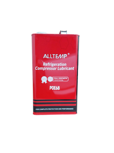 Компрессорное масло Alltemp POE 68 синтетическое, 5 литров ...