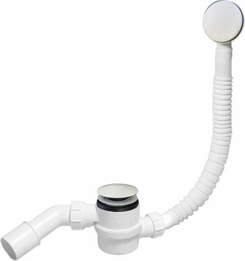 Сифон для ванны McAlpine MRB11-WH, click-clack, белый - купить с ...