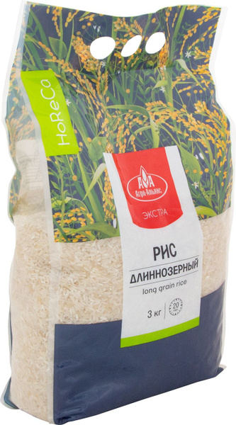 Рис Агро-Альянс HoReCa длиннозерный 3кг купить на OZON по низкой цене ...