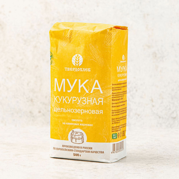 Мука кукурузная цельнозерновая, 500 г - купить с доставкой по выгодным ...