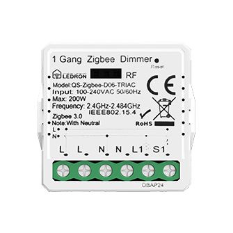 Диммер одноканальный. диммер для умного дома QS-ZigbeeD06-TRIAC ...