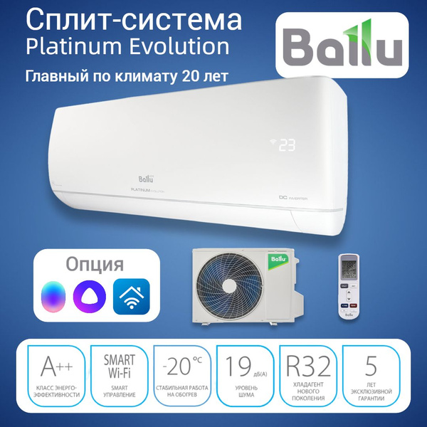 Кондиционер инверторный Ballu BSUI-18HN8_23Y (Настенная сплит-система ...