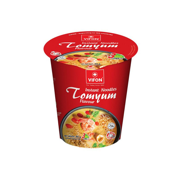 VIFON Лапша быстрого приготовления со вкусом тайского Том Яма, 60 г ...
