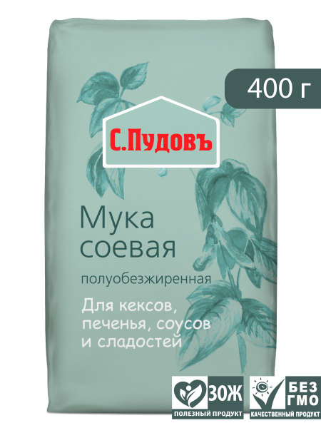 Мука соевая С. Пудовъ, 400 г - купить с доставкой по выгодным ценам в ...