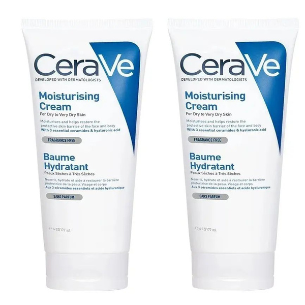CeraVe Крем увлажняющий для сухой и очень сухой кожи лица и тела, 50 мл ...