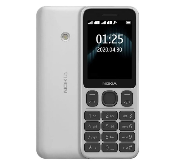 Мобильный телефон Nokia 125 DS черный, белый - купить по выгодной цене ...