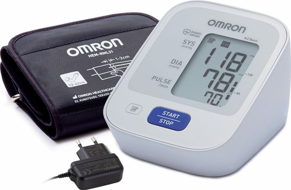 Тонометр автоматический Omron M2 Basic 7121ALRU с адаптером и ...