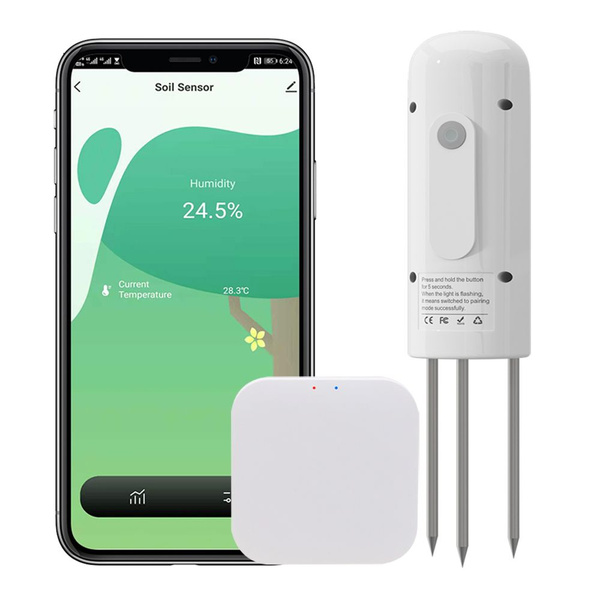 ZIGBEE умный измеритель влажности почвы с шлюзом, GIEX, датчик ...